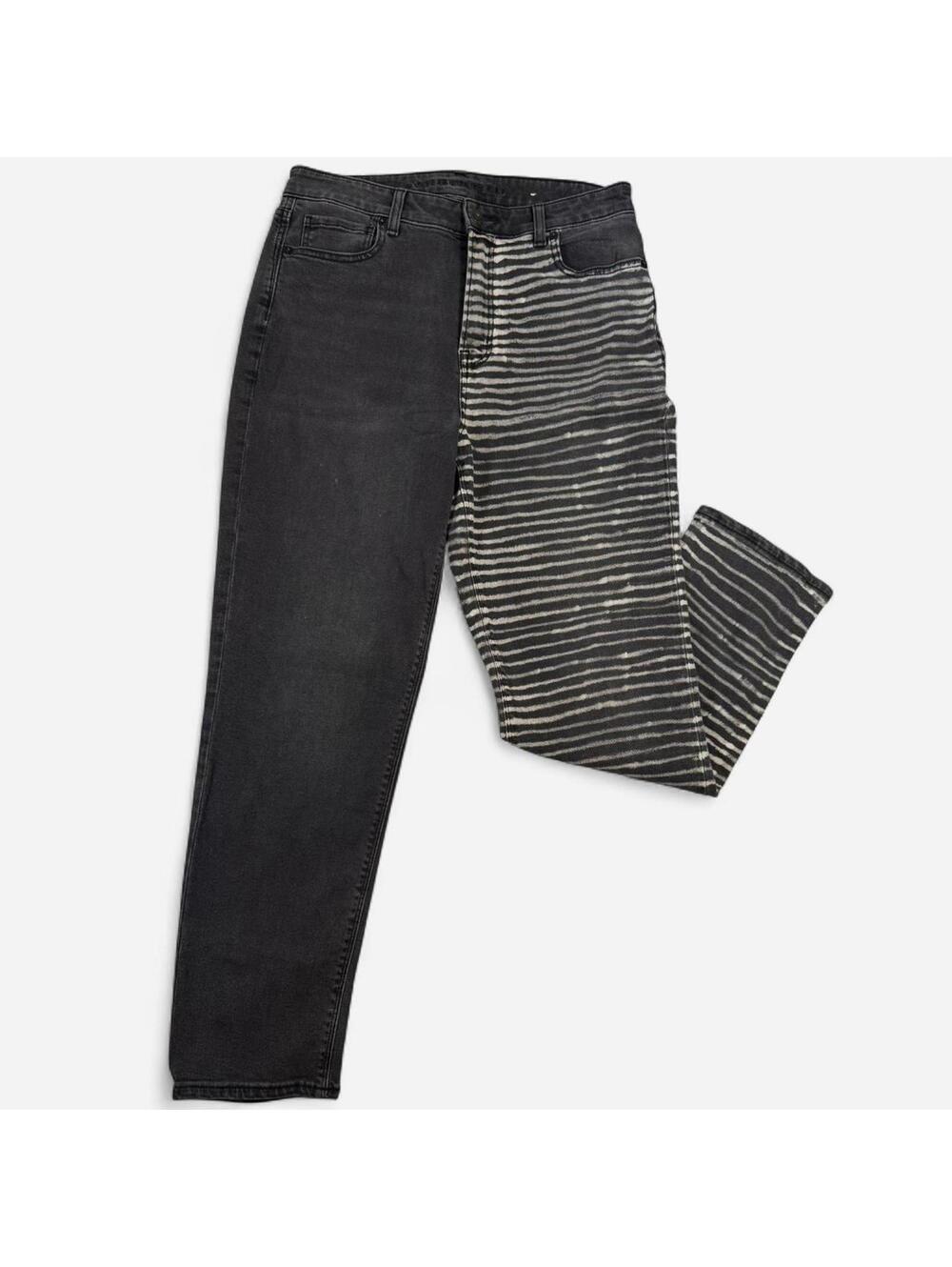 American Eagle Jeans Womens 10 Reg Split Two Tone Denim